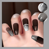 Fake Nail Patches Hand Wearing Art
