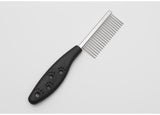 Pet candy color soft handle stainless steel comb