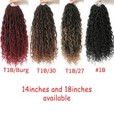 Crochet Dirty Braids Hair – Chemical Fiber Faux Locs, Bohemian Braid Extensions
