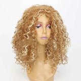 African Small Curly Afro Wig – Short Natural Curls Headgear, High Temperature Silk
