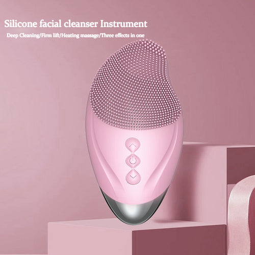 Waterproof silicone cleansing instrument