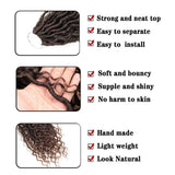 Crochet Dirty Braids Hair – Chemical Fiber Faux Locs, Bohemian Braid Extensions