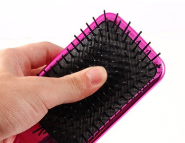Electroplating Airbag Massage Comb Anti-Knotting Simple Multi-Color Optional Plastic Large Plate Comb