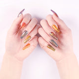 Ballet Nail Piece Gradient Glitter Powder Trapezoidal Nail Art Color Powder False Nails