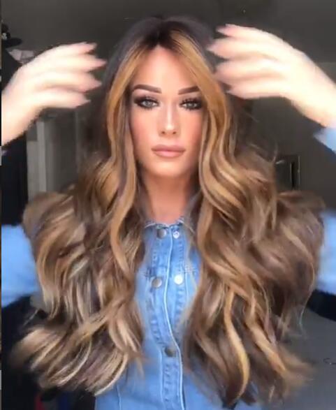 Medium Long Curly Hair Wig – Matte Chemical Fiber, Natural Bounce, 65cm