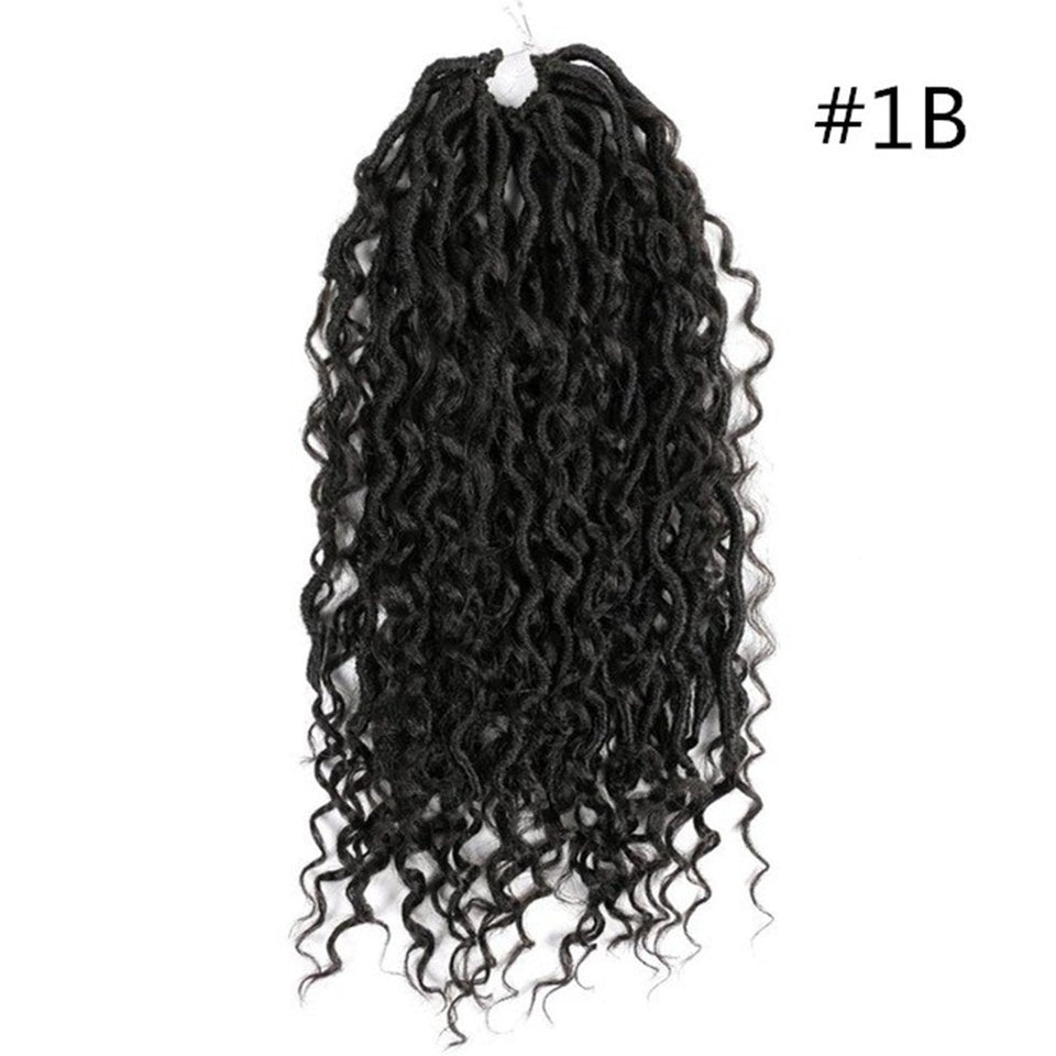 Crochet Dirty Braids Hair – Chemical Fiber Faux Locs, Bohemian Braid Extensions