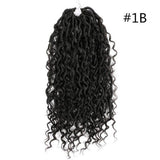 Crochet Dirty Braids Hair – Chemical Fiber Faux Locs, Bohemian Braid Extensions