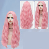 Mid Parting Multicolor Chemical Fiber Wig Full Head Cover