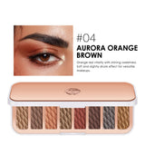 8-color Eyeshadow Palette High-gloss Trimming Blush Modification Mousse Texture Matte Earth Color