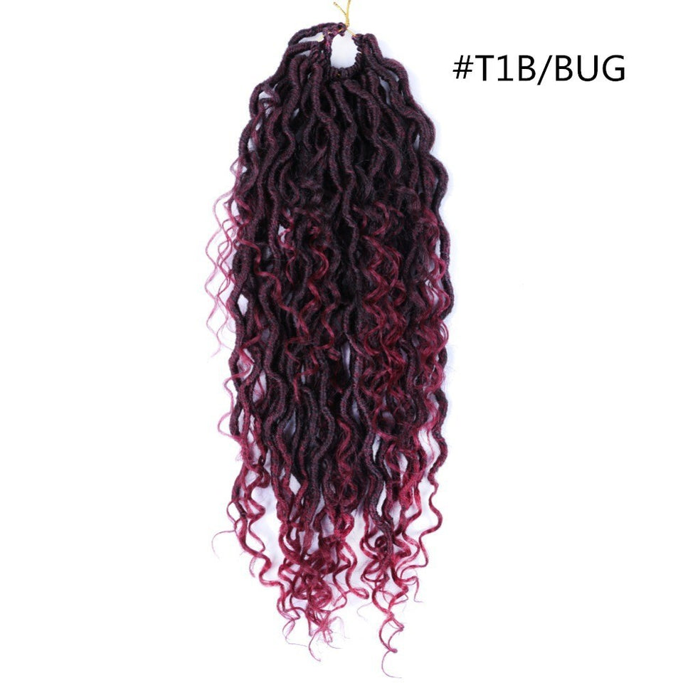 Crochet Dirty Braids Hair – Chemical Fiber Faux Locs, Bohemian Braid Extensions