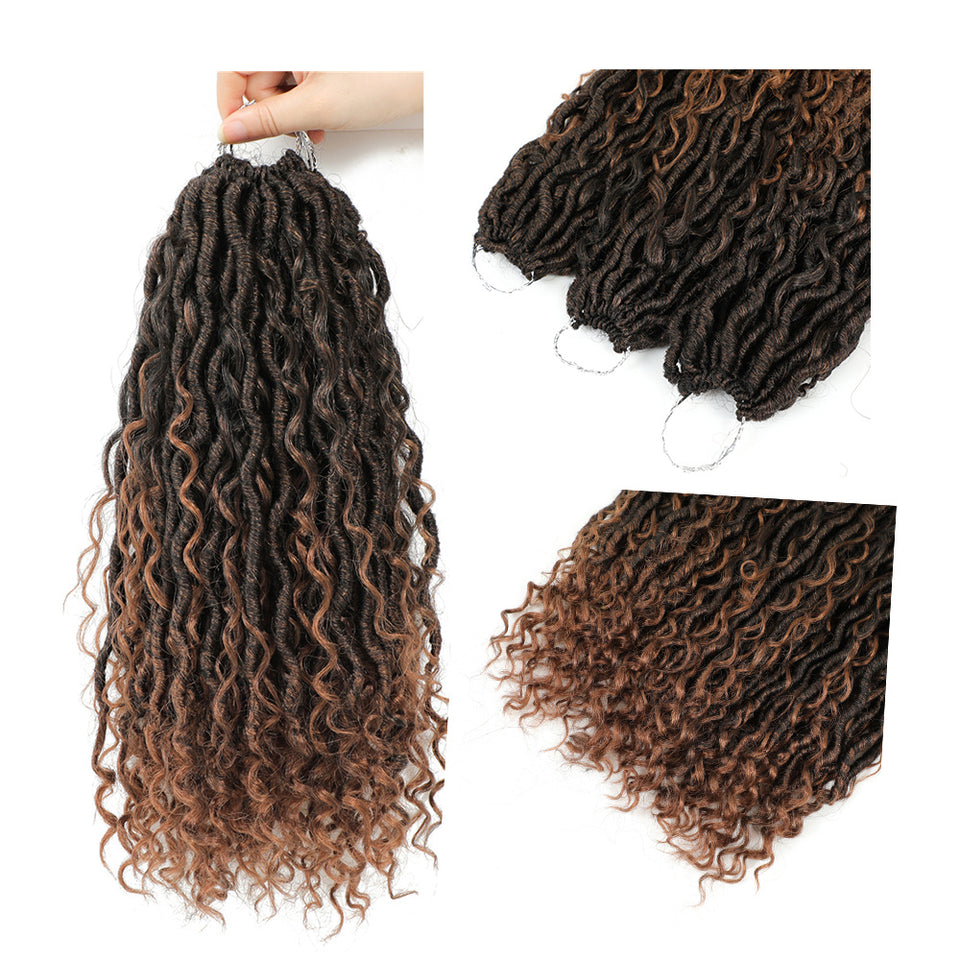 Crochet Dirty Braids Hair – Chemical Fiber Faux Locs, Bohemian Braid Extensions