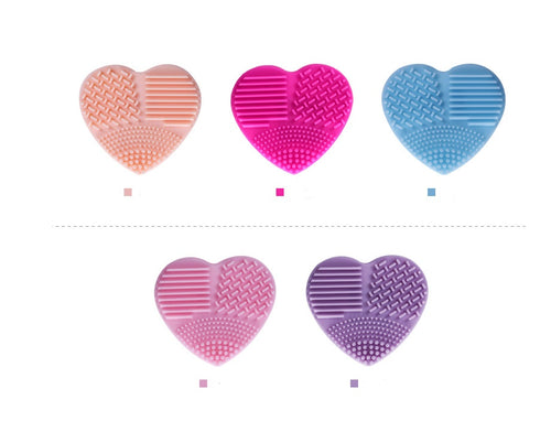 Love Scrubbing Pad Heart-shaped Scrubbing Egg Silicone Heart-shaped Scrubbing Artifact Silicone Heart-shaped Scrubbing Tool