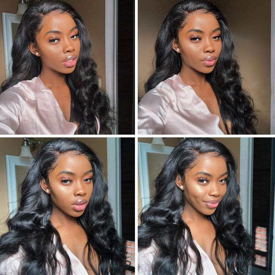 Women's Black Medium Part Long Curly Wig – Natural Centre Part, Full Volume Headgear