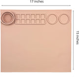 Silicone Painting Mat Kids Graffiti Painting Clay Mat