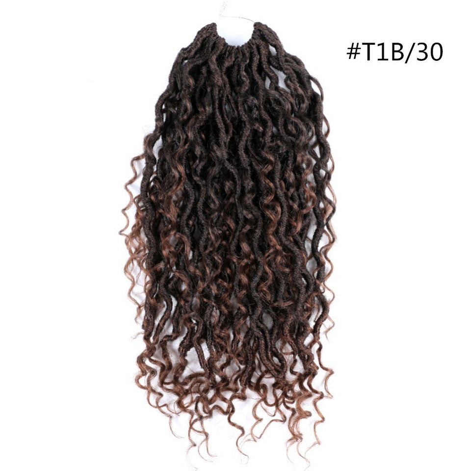 Crochet Dirty Braids Hair – Chemical Fiber Faux Locs, Bohemian Braid Extensions