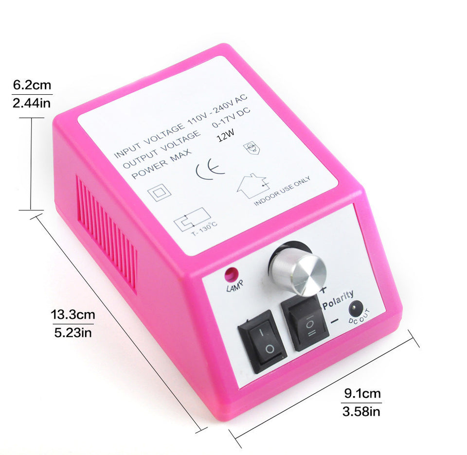 2000 nail polishing machine electric nail polisher set 35000 turn red box light new portable