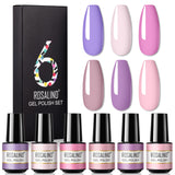 A Bottle Of One-color Fine Glitter Nail Polish Set Box Korean Nail Color Glue