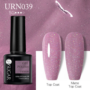 7.5ml Reflective Glitter Gel Winter Nail Polish