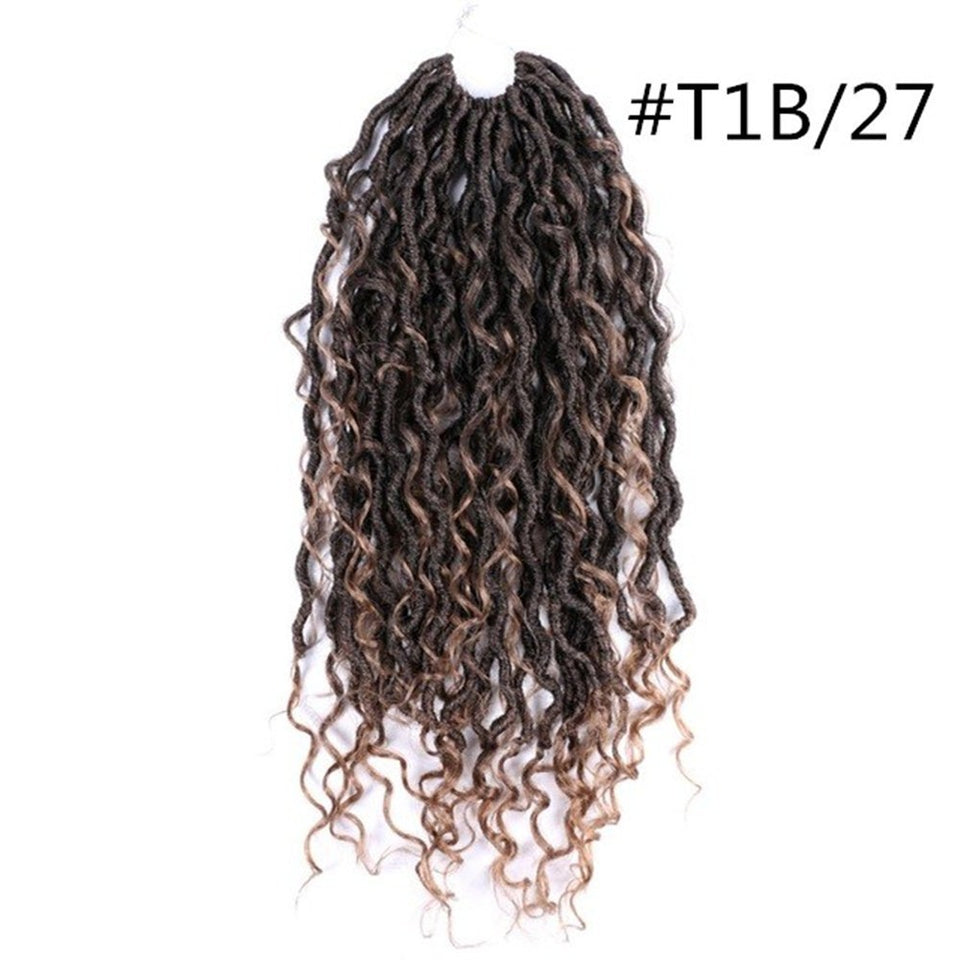 Crochet Dirty Braids Hair – Chemical Fiber Faux Locs, Bohemian Braid Extensions