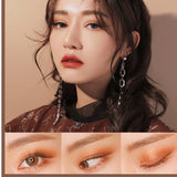 18 color eyeshadow pearlescent matte earth color eyeshadow
