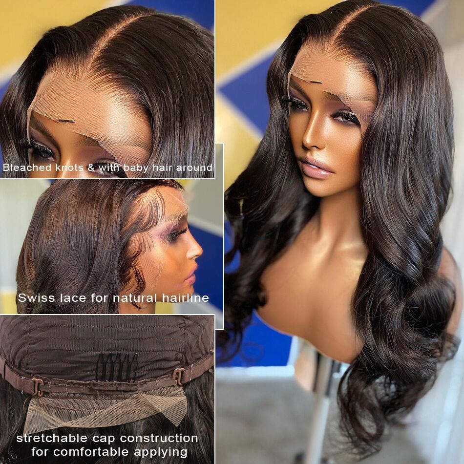 Women's Black Medium Part Long Curly Wig – Natural Centre Part, Full Volume Headgear