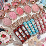 Flower Knows Strawberry Rococo Series Embossed Blush Velvet Matte Lip Glaze