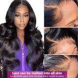 Women's Black Medium Part Long Curly Wig – Natural Centre Part, Full Volume Headgear
