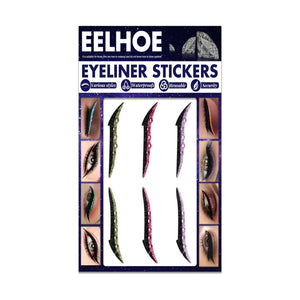 Colored Diamonds Eyelid Line Sticker Waterproof Self-adhesive Eye Liner Eyeliner Stickers Party Sexy Cat Eyes Beauty Makeup Tool
