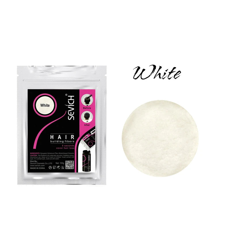 Beauty Salon Instant Thickening Hair Fiber Powder Thickening Hair Fibers Building Wig Extensions Refill Black Colors 100g