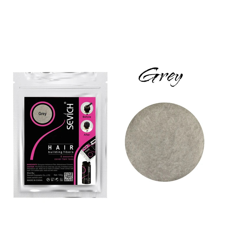 Beauty Salon Instant Thickening Hair Fiber Powder Thickening Hair Fibers Building Wig Extensions Refill Black Colors 100g