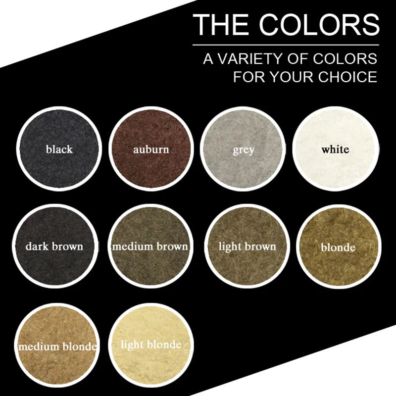 Beauty Salon Instant Thickening Hair Fiber Powder Thickening Hair Fibers Building Wig Extensions Refill Black Colors 100g