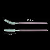 10Pcs Rose red Disposable Eyebrow Brushes,Silicone Eyelashes Brushes Transparent Mascara Wand Applicators Versatile Makeup Brush