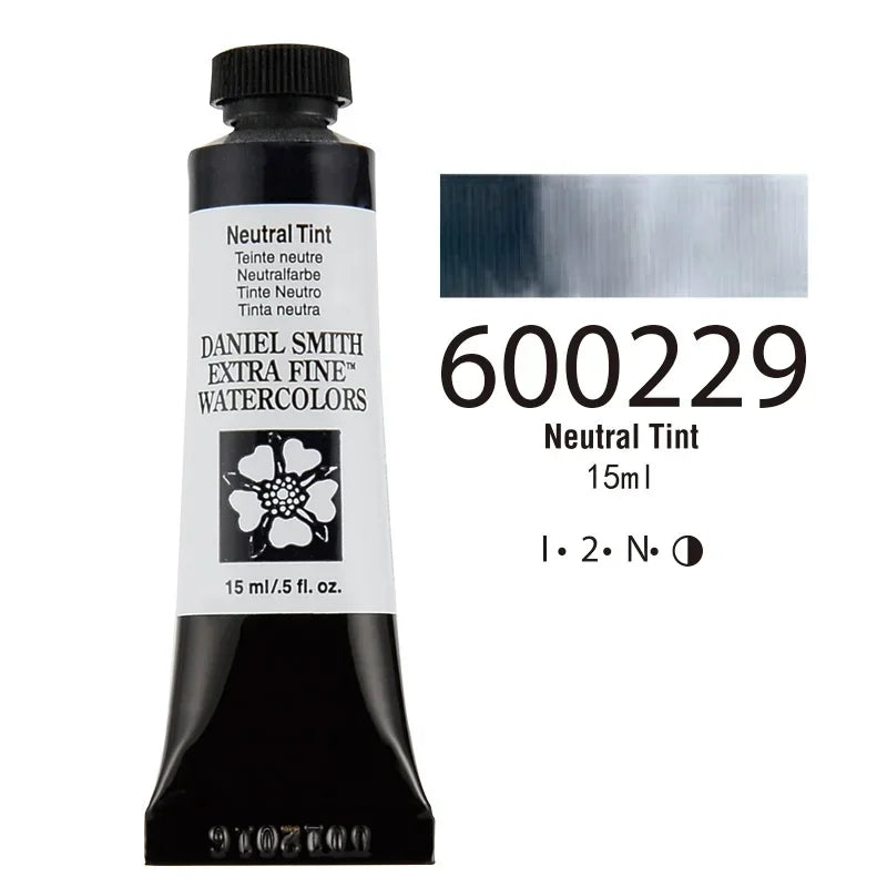 American DANIEL SMITH Series 1 Natural Mineral Extra Fine Watercolor Piant 15ml Paint Tube Painting Artists Drawing Supplies
