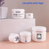 30Pcs/Lot PP Plastic Cream Container Jar Box Mask Sub Travel Bottle Face Lotion Cosmetic Refillable Travel size bottles Mascara