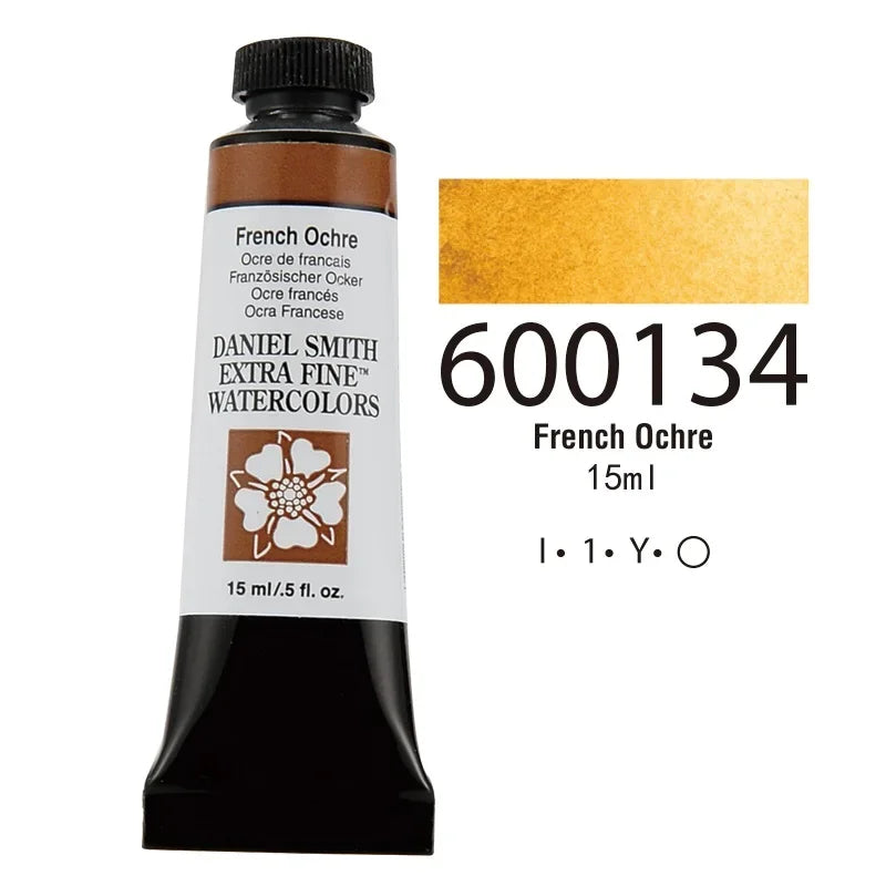 American DANIEL SMITH Series 1 Natural Mineral Extra Fine Watercolor Piant 15ml Paint Tube Painting Artists Drawing Supplies