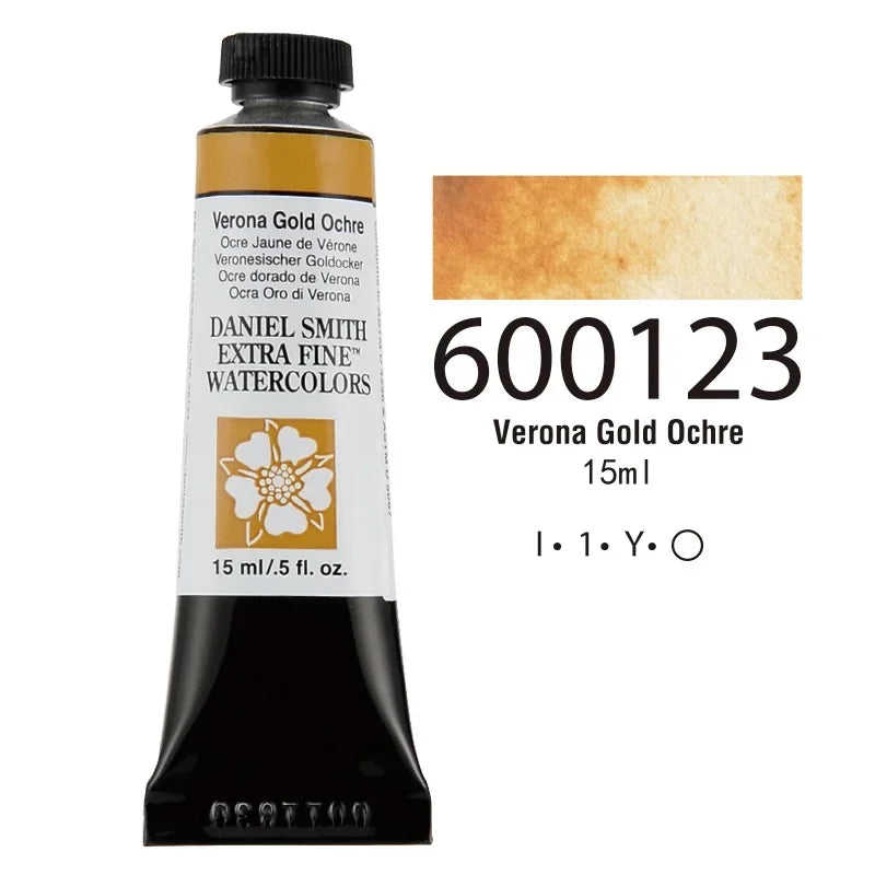 American DANIEL SMITH Series 1 Natural Mineral Extra Fine Watercolor Piant 15ml Paint Tube Painting Artists Drawing Supplies