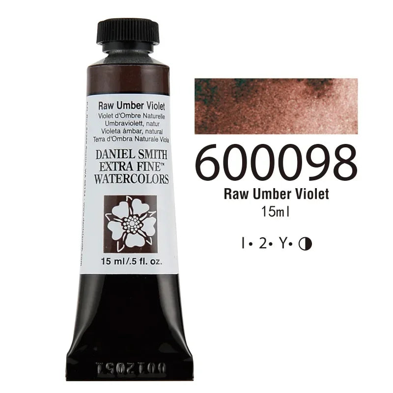 American DANIEL SMITH Series 1 Natural Mineral Extra Fine Watercolor Piant 15ml Paint Tube Painting Artists Drawing Supplies
