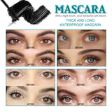 Volume Black Mascara Curling Waterproof Eyelashes Extension Lengthen Quick Drying Non Blooming Long Lasting Thick Fiber Mascara