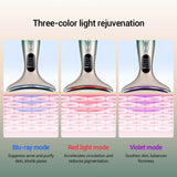 Neck Face Beauty Device 3 Colors LED Photon Therapy Skin Tighten Reduce Double Chin Anti Wrinkle Remove Skin Care Tools