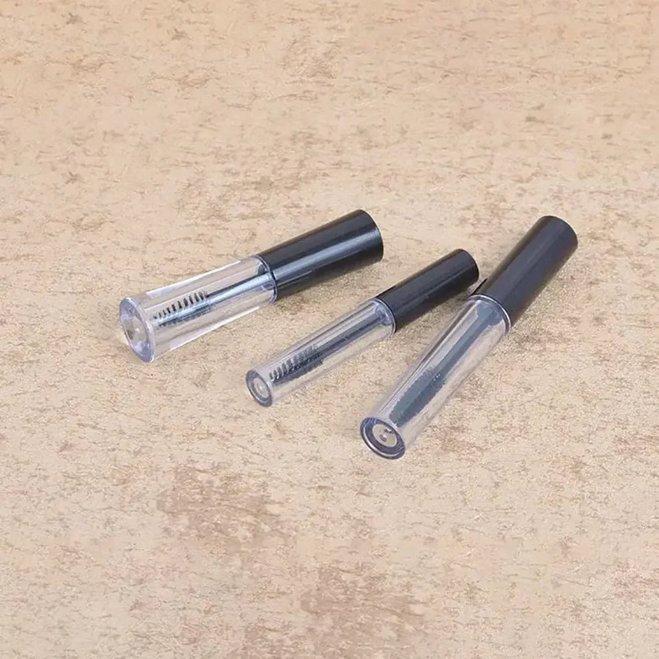1pcs Refillable Mascara Empty Bottles Black Cap Plastic Mascara Tubes Eyelash Cream Container Eyelash Growth Liquid DIY Tools