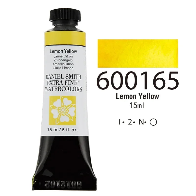 American DANIEL SMITH Series 1 Natural Mineral Extra Fine Watercolor Piant 15ml Paint Tube Painting Artists Drawing Supplies