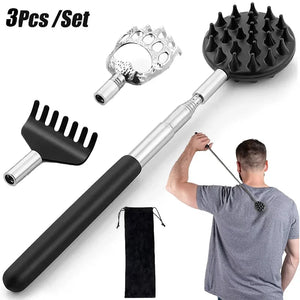 Back Scratcher Telescopic Scratching Massage Tools Back Scratcher Scraper Extendable Telescoping Itch Massage Relaxation Sticker