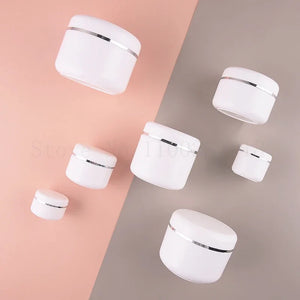 30Pcs/Lot PP Plastic Cream Container Jar Box Mask Sub Travel Bottle Face Lotion Cosmetic Refillable Travel size bottles Mascara