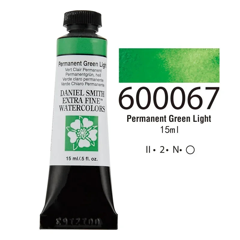 American DANIEL SMITH Series 1 Natural Mineral Extra Fine Watercolor Piant 15ml Paint Tube Painting Artists Drawing Supplies