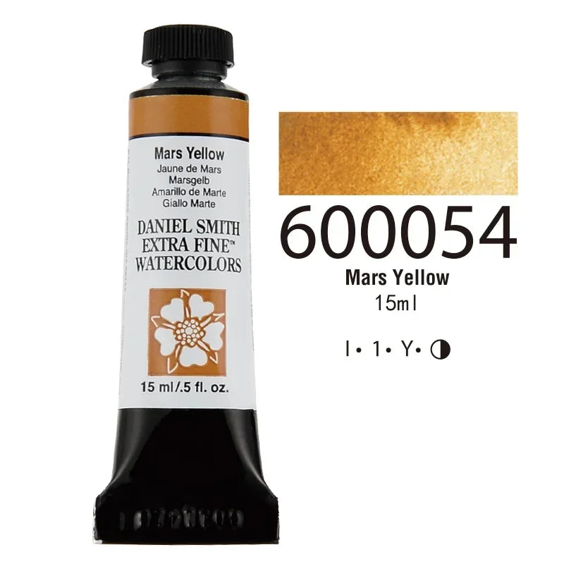 American DANIEL SMITH Series 1 Natural Mineral Extra Fine Watercolor Piant 15ml Paint Tube Painting Artists Drawing Supplies