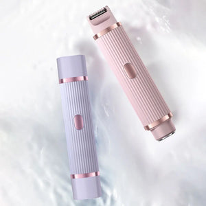 2in1 Electric Razors for Women Bikini Trimmer Facial Mustache Shavers for Ladies Body Underarms Legs Portable Painless Epilator