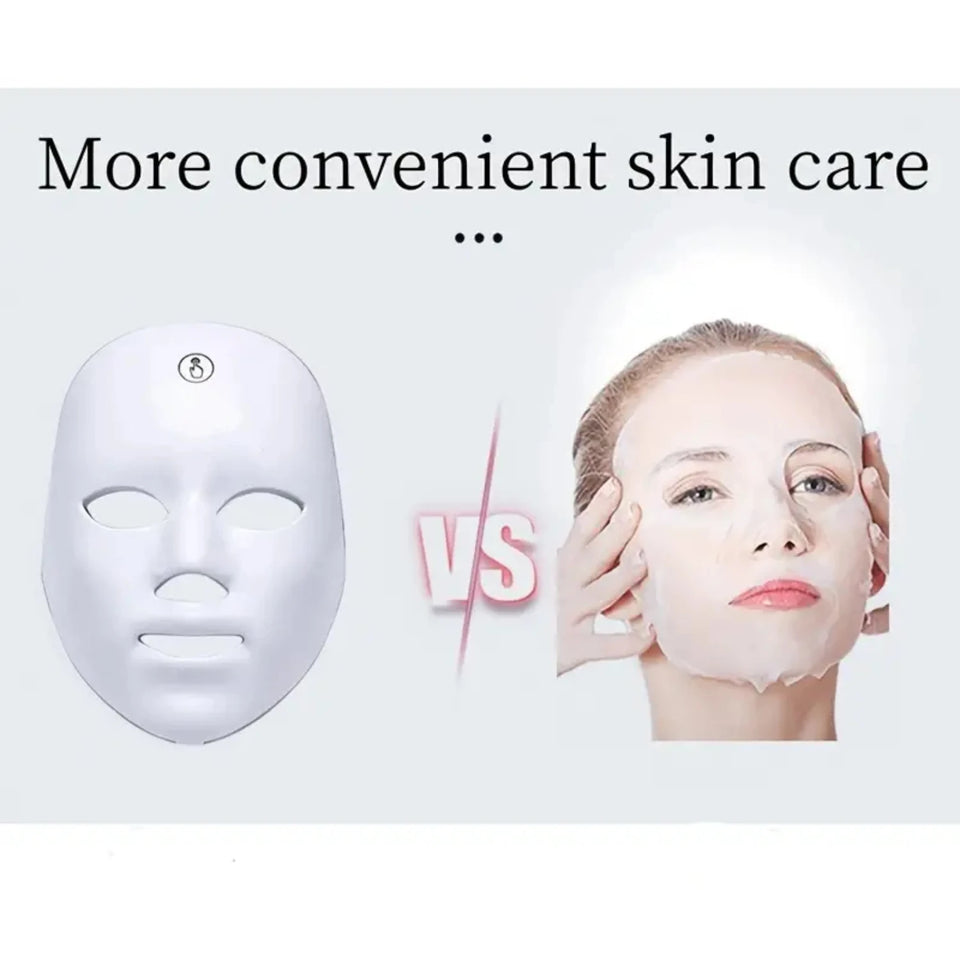 7 Color LED Photon Therapy Face Beauty Skin Care Phototherapy Mask for Light Treatment