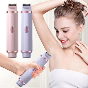 2in1 Electric Razors for Women Bikini Trimmer Facial Mustache Shavers for Ladies Body Underarms Legs Portable Painless Epilator