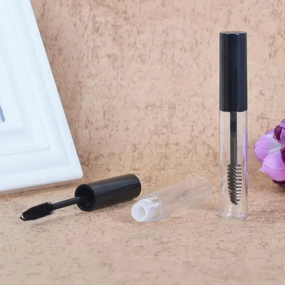 1pcs Refillable Mascara Empty Bottles Black Cap Plastic Mascara Tubes Eyelash Cream Container Eyelash Growth Liquid DIY Tools