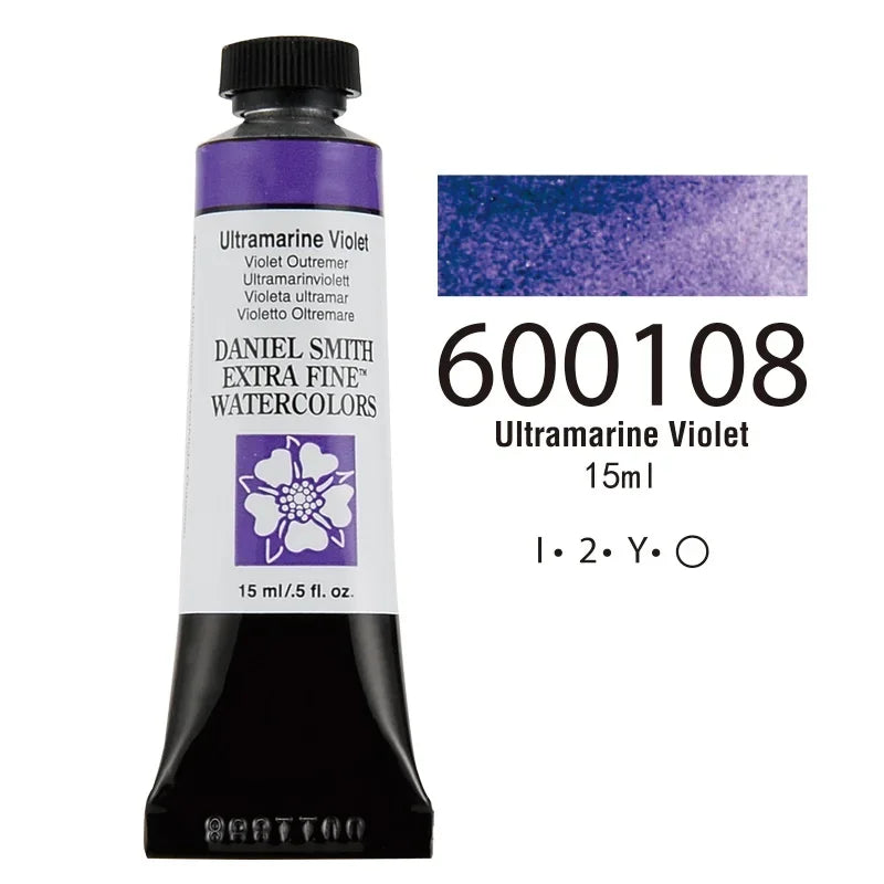 American DANIEL SMITH Series 1 Natural Mineral Extra Fine Watercolor Piant 15ml Paint Tube Painting Artists Drawing Supplies